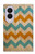 S3033 ヴィヴィッドシェブロングラフィック Vintage Wood Chevron Graphic Printed Samsung Galaxy Z Fold 8 バックケース、フリップケース・カバー