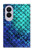 S3047 緑人魚のスケール Green Mermaid Fish Scale Samsung Galaxy Z Fold 8 バックケース、フリップケース・カバー