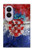S3313 クロアチアflag Vintage Football Graphic Croatia Flag Vintage Football Graphic Samsung Galaxy Z Fold 8 バックケース、フリップケース・カバー