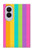 S3678 カラフルなレインボーバーティカル Colorful Rainbow Vertical Samsung Galaxy Z Fold 8 バックケース、フリップケース・カバー