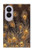 S3691 ゴールドピーコックフェザー Gold Peacock Feather Samsung Galaxy Z Fold 8 バックケース、フリップケース・カバー
