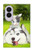S3795 不機嫌子猫遊び心シベリアンハスキー犬ペイント Kitten Cat Playful Siberian Husky Dog Paint Samsung Galaxy Z Fold 8 バックケース、フリップケース・カバー