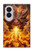 S4090 炎のドラゴンアート Epic Fire Dragon Fantasy Illustration Samsung Galaxy Z Fold 8 バックケース、フリップケース・カバー