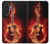 S0415 火ギター Fire Guitar Burn Samsung Galaxy A27 バックケース、フリップケース・カバー