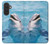 S1291 イルカ Dolphin Samsung Galaxy A27 バックケース、フリップケース・カバー