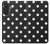 S2299 黒い水玉 Black Polka Dots Samsung Galaxy A27 バックケース、フリップケース・カバー