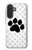S2355 動物ポウあしあと Paw Foot Print Samsung Galaxy A27 バックケース、フリップケース・カバー