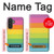 S2363 レインボー柄 Rainbow Pattern Samsung Galaxy A27 バックケース、フリップケース・カバー