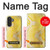 S2713 黄蛇の皮膚 グラフィックプリント Yellow Snake Skin Graphic Printed Samsung Galaxy A27 バックケース、フリップケース・カバー