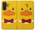 S2760 イエロー アヒル タキシード 漫画 Yellow Duck Tuxedo Cartoon Samsung Galaxy A27 バックケース、フリップケース・カバー