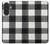 S2842 ブラックとホワイトバッファローチェック柄 Black and White Buffalo Check Pattern Samsung Galaxy A27 バックケース、フリップケース・カバー