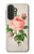 S3079 ピンクローズ Vintage Pink Rose Samsung Galaxy A27 バックケース、フリップケース・カバー
