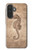 S3214 タツノオトシゴスケルトン化石 Seahorse Skeleton Fossil Samsung Galaxy A27 バックケース、フリップケース・カバー