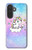 S3256 かわいいユニコーンの漫画 Cute Unicorn Cartoon Samsung Galaxy A27 バックケース、フリップケース・カバー