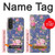 S3265 ヴィンテージ花柄 Vintage Flower Pattern Samsung Galaxy A27 バックケース、フリップケース・カバー