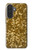 S3388 ゴールドラメグラフィックプリント Gold Glitter Graphic Print Samsung Galaxy A27 バックケース、フリップケース・カバー