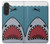 S3825 漫画のサメの海のダイビング Cartoon Shark Sea Diving Samsung Galaxy A27 バックケース、フリップケース・カバー