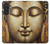 S4022 黄金の仏顔 ヴィンテージ Vintage Buddha Face Golden Style Samsung Galaxy A27 バックケース、フリップケース・カバー