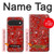 S3354 赤バンダナ Red Classic Bandana Google Pixel 11, 11 Pro バックケース、フリップケース・カバー