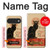 S2739 チャットノワール 黒猫 ヴィンテージ Chat Noir Black Cat Vintage Google Pixel 11 Pro XL バックケース、フリップケース・カバー
