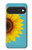 S3039 ひまわり Vintage Sunflower Blue Google Pixel 11 Pro XL バックケース、フリップケース・カバー