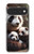 S4008 パンダの家族 Panda Family Google Pixel 11 Pro XL バックケース、フリップケース・カバー