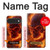 S4062 火の頭蓋骨 Fire Skull Google Pixel 11 Pro XL バックケース、フリップケース・カバー