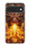 S4090 炎のドラゴンアート Epic Fire Dragon Fantasy Illustration Google Pixel 11 Pro XL バックケース、フリップケース・カバー