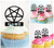 TA0601 逆五芒星 Inverted Pentagram アクリル製 カップケーキトッパー ケーキトッパー ケーキスティック 結婚式　誕生日　パーティー　装飾用品　アクセサリー　10本