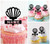 TA0633 貝殻 Seashell アクリル製 カップケーキトッパー ケーキトッパー ケーキスティック 結婚式　誕生日　パーティー　装飾用品　アクセサリー　10本