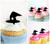 TA0661 魔女の帽子 Witch Star Hat アクリル製 カップケーキトッパー ケーキトッパー ケーキスティック 結婚式　誕生日　パーティー　装飾用品　アクセサリー　10本