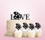 TC0101 カラーパレット Love Color Palette アクリル製 ケーキカップケーキトッパー トッパー ケーキスティック 結婚式　誕生日　パーティー　装飾用品　アクセサリー　11本