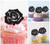 TA0739 ローズ フラワー フローラ Rose Flower Flora アクリル製 カップケーキトッパー ケーキトッパー ケーキスティック 結婚式　誕生日　パーティー　装飾用品　アクセサリー　10本