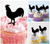 TA0819 飼い猫 Combed Rooster アクリル製 カップケーキトッパー ケーキトッパー ケーキスティック 結婚式　誕生日　パーティー　装飾用品　アクセサリー　10本