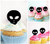 TA1041 エイリアンヘッド Alien Head アクリル製 カップケーキトッパー ケーキトッパー ケーキスティック 結婚式　誕生日　パーティー　装飾用品　アクセサリー　10本