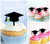 TA1088 卒業 Graduation アクリル製 カップケーキトッパー ケーキトッパー ケーキスティック 結婚式　誕生日　パーティー　装飾用品　アクセサリー　10本