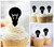 TA1095 電球のアイデア Lightbulb Idea アクリル製 カップケーキトッパー ケーキトッパー ケーキスティック 結婚式　誕生日　パーティー　装飾用品　アクセサリー　10本