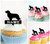 TA1104 ゴールデンレトリーバー犬 Golden Retriever Dog アクリル製 カップケーキトッパー ケーキトッパー ケーキスティック 結婚式　誕生日　パーティー　装飾用品　アクセサリー　10本