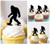 TA1106 ビッグフット Bigfoot Walking アクリル製 カップケーキトッパー ケーキトッパー ケーキスティック 結婚式　誕生日　パーティー　装飾用品　アクセサリー　10本