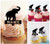 TA1110 ゾウの赤ちゃん Baby Elephant アクリル製 カップケーキトッパー ケーキトッパー ケーキスティック 結婚式　誕生日　パーティー　装飾用品　アクセサリー　10本