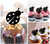 TA1147 てんとう虫 Ladybug アクリル製 カップケーキトッパー ケーキトッパー ケーキスティック 結婚式　誕生日　パーティー　装飾用品　アクセサリー　10本