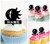 TA1204 ムーンサン Moon Sun アクリル製 カップケーキトッパー ケーキトッパー ケーキスティック 結婚式　誕生日　パーティー　装飾用品　アクセサリー　10本