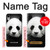 S1072 パンダ Panda Bear iPhone XR バックケース、フリップケース・カバー