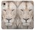 S2399 ホワイトライオンの顔 White Lion Face iPhone XR バックケース、フリップケース・カバー
