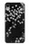 S2544 黒花柄の着物 Japanese Kimono Style Black Flower Pattern iPhone XR バックケース、フリップケース・カバー