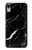 S2895 ブラックマーブルグラフィックプリント Black Marble Graphic Printed iPhone XR バックケース、フリップケース・カバー