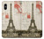 S2108 エッフェル塔パリポストカード Eiffel Tower Paris Postcard iPhone X, iPhone XS バックケース、フリップケース・カバー