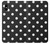 S2299 黒い水玉 Black Polka Dots iPhone X, iPhone XS バックケース、フリップケース・カバー