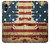 S2349 古いアメリカの国旗 Old American Flag iPhone X, iPhone XS バックケース、フリップケース・カバー