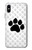 S2355 動物ポウあしあと Paw Foot Print iPhone X, iPhone XS バックケース、フリップケース・カバー